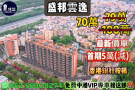 中山盛邦云逸，首期5万(减)，现楼即住，香港银行按揭，最新价单